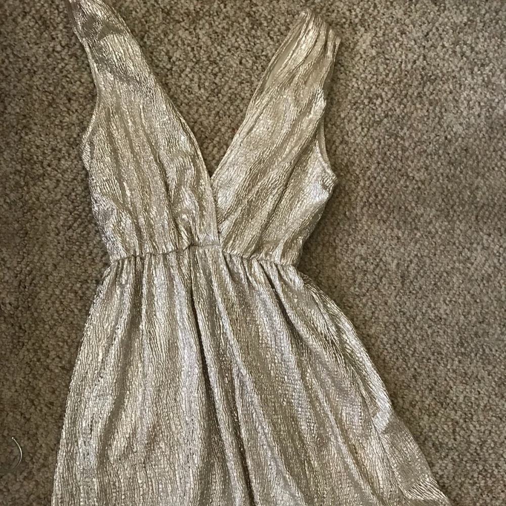 All That Shimmers Is Gold Light Gold Maxi Dress